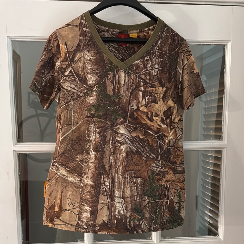 Brown Camouflage Short Sleeve Tee